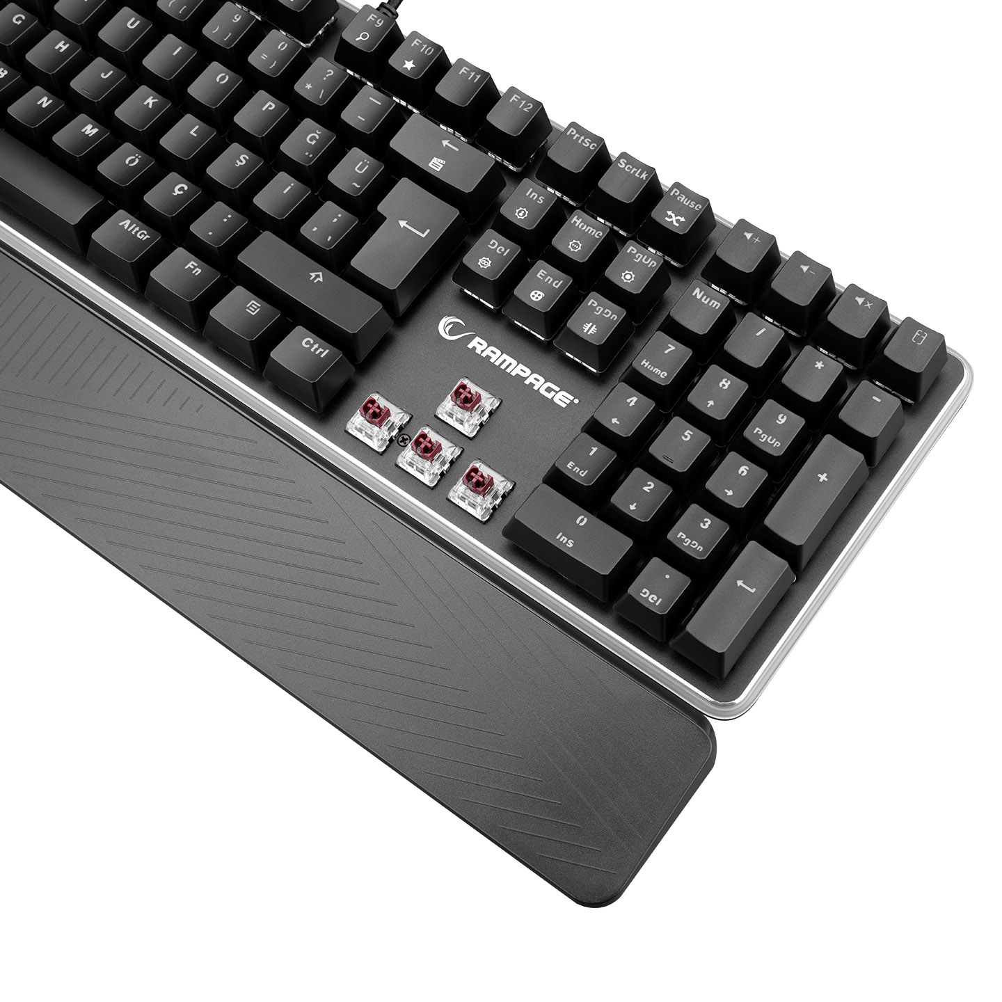 Rampage KB-R96 ULTIMATE Optical Switch Full RGB ve Metal Gövdeli Su Geçirmez Gaming Oyuncu Mekanik Klavye
